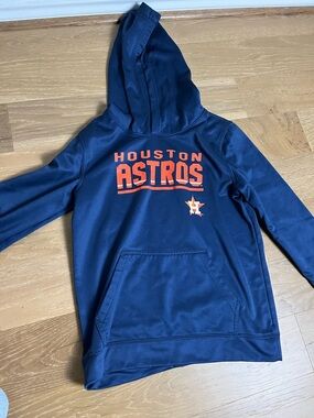 Genuine Merchandise Navy and Orange Houston Astros Kids Pullover Hoodie